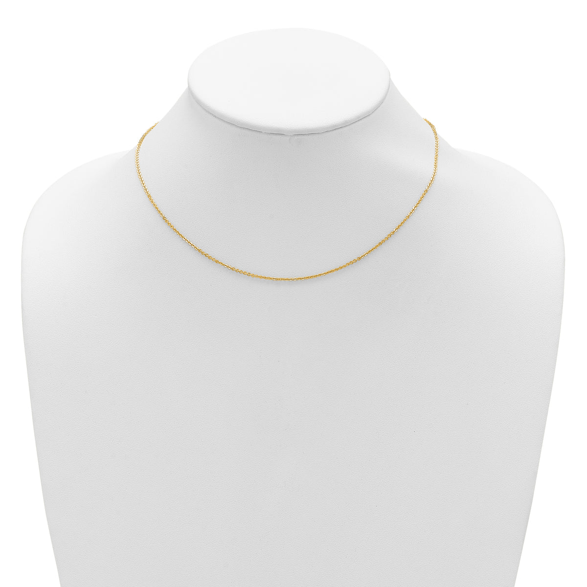 Leslie's Gold Flat Cable Adjustable Chain - 14k Yellow Gold / 18 in / 1.4 mm