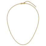 Leslie's Gold Flat Cable Adjustable Chain - 14k Yellow Gold / 18 in / 1.4 mm