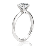 Beatrice Asscher Cut Lab Grown Diamond 18Kt White Gold Engagement Ring - View 3