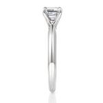 Beatrice Asscher Cut Lab Grown Diamond Platinum Engagement Ring - View 4