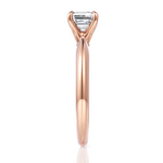 Beatrice Asscher Cut Lab Grown Diamond 18Kt Rose Gold Engagement Ring - View 4