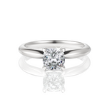 Beatrice Cushion Cut Lab Grown Diamond 18Kt White Gold Engagement Ring
