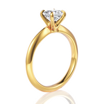 Beatrice Cushion Cut Lab Grown Diamond 18Kt Yellow Gold Engagement Ring - View 3