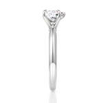 Beatrice Heart Cut Lab Grown Diamond 18Kt White Gold Engagement Ring - View 4