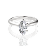 Beatrice Marquise Cut Lab Grown Diamond 14Kt White Gold Engagement Ring