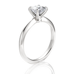 Beatrice Princess Cut Lab Grown Diamond 14Kt White Gold Engagement Ring - View 3