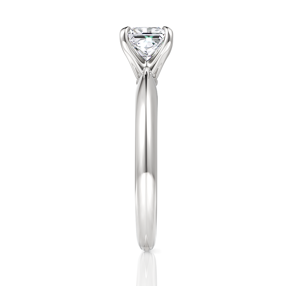Beatrice Princess Cut Lab Grown Diamond 14Kt White Gold Engagement Ring - View 4