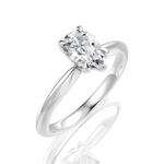 Beatrice Pear Cut Lab Grown Diamond 18Kt White Gold Engagement Ring - View 2
