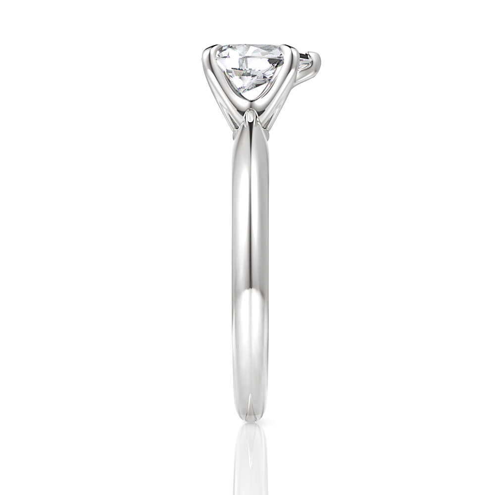 Beatrice Pear Cut Lab Grown Diamond 18Kt White Gold Engagement Ring - View 4