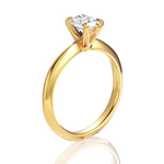 Beatrice Pear Cut Lab Grown Diamond 18Kt Yellow Gold Engagement Ring - View 3