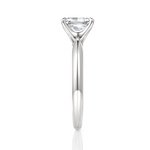 Beatrice Radiant Cut Lab Grown Diamond 18Kt White Gold Engagement Ring - View 4