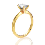 Beatrice Radiant Cut Lab Grown Diamond 18Kt Yellow Gold Engagement Ring - View 3