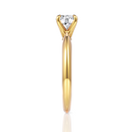 Beatrice Round Cut Lab Grown Diamond 18Kt Yellow Gold Engagement Ring - View 4