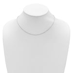 Leslie's Gold Flat Cable Adjustable Chain - 14k White Gold / 18 in / 1.4 mm