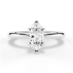 Allison Marquise Cut Lab Grown Diamond 18Kt White Gold Engagement Ring