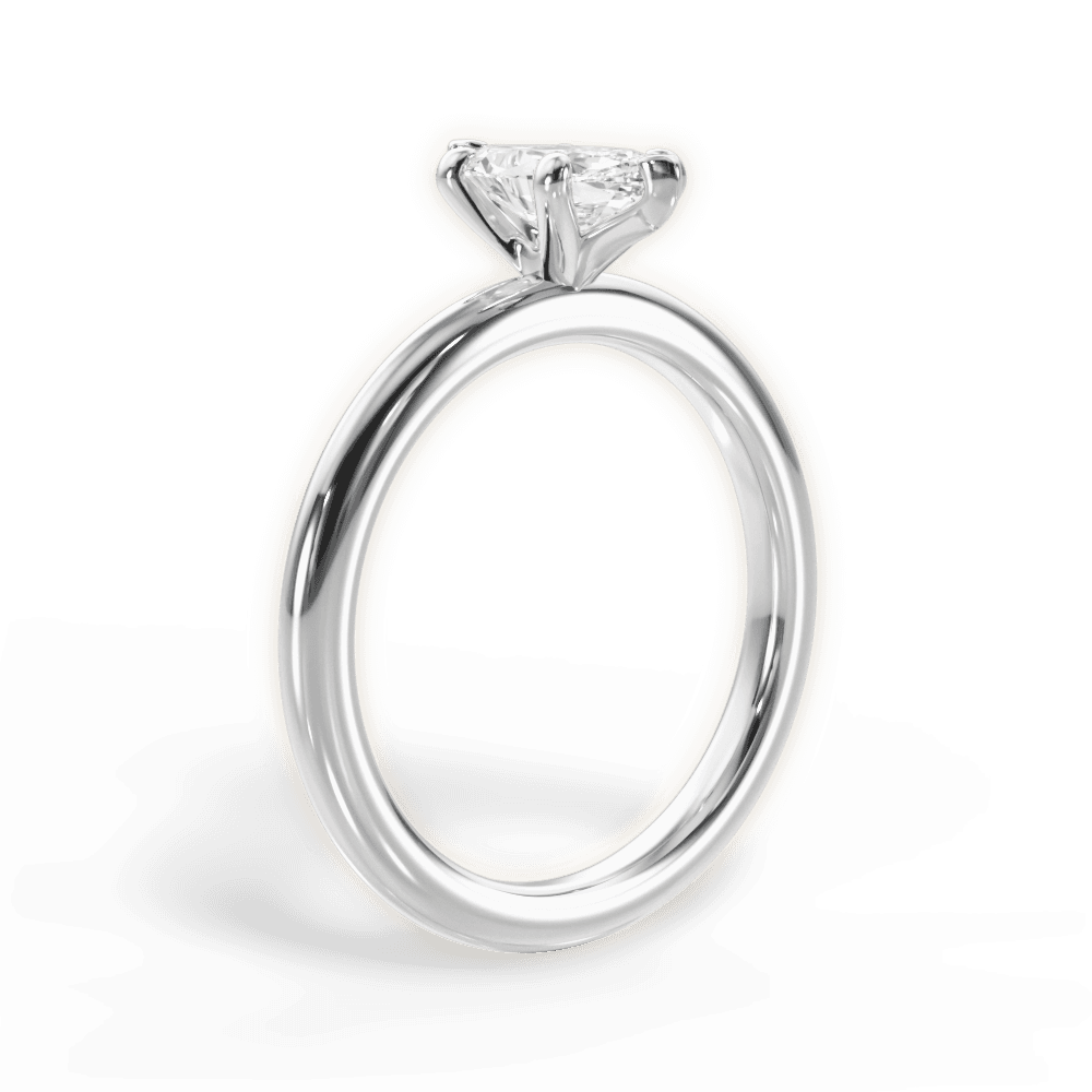 Allison Marquise Cut Lab Grown Diamond 14Kt White Gold Engagement Ring - View 3