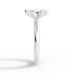 Allison Marquise Cut Lab Grown Diamond Platinum Engagement Ring - View 4