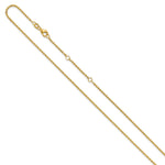 Leslie's Gold Flat Cable Adjustable Chain - 14k Yellow Gold / 18 in / 1.7 mm