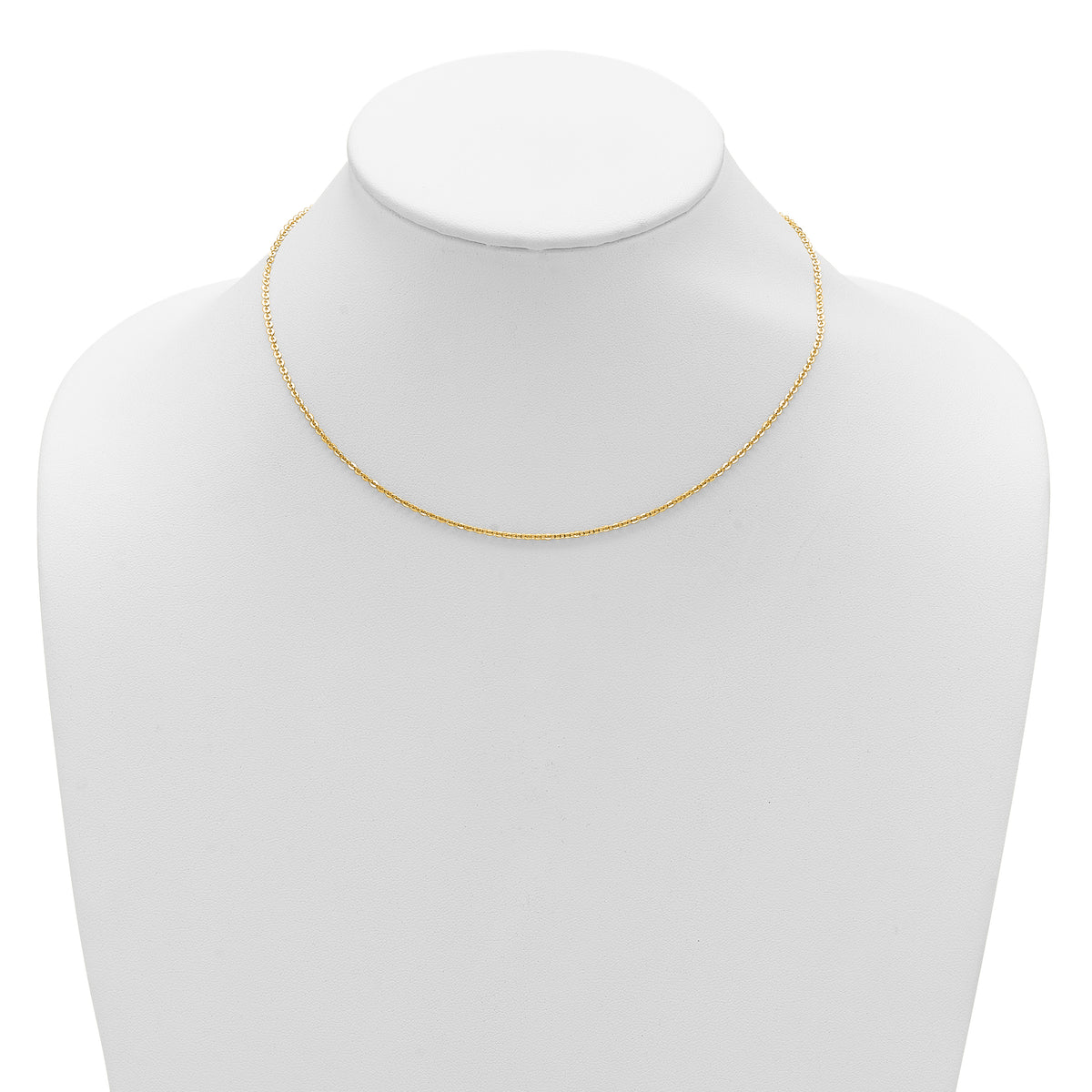 Leslie's Gold Flat Cable Adjustable Chain - 14k Yellow Gold / 18 in / 1.7 mm