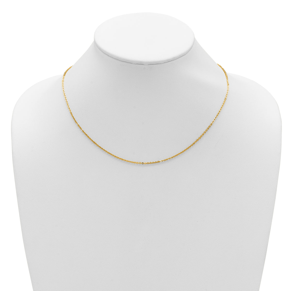 Leslie's Gold Flat Cable Adjustable Chain - 14k Yellow Gold / 18 in / 1.7 mm