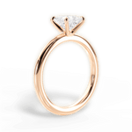 Allison Princess Cut Lab Grown Diamond 18Kt Rose Gold Engagement Ring - View 3
