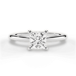 Allison Princess Cut Lab Grown Diamond Platinum Engagement Ring