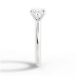 Allison Princess Cut Lab Grown Diamond 18Kt White Gold Engagement Ring - View 2