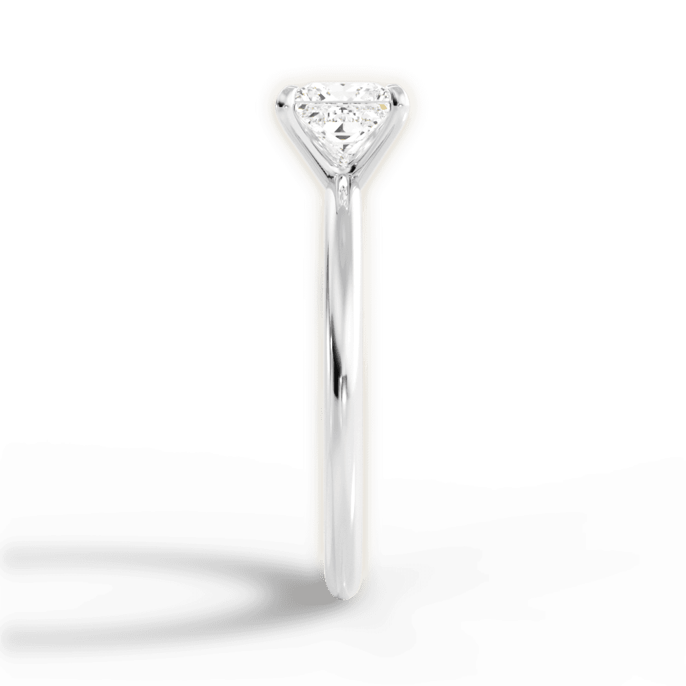 Allison Princess Cut Lab Grown Diamond Platinum Engagement Ring - View 2