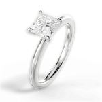 Allison Princess Cut Lab Grown Diamond 14Kt White Gold Engagement Ring - View 3
