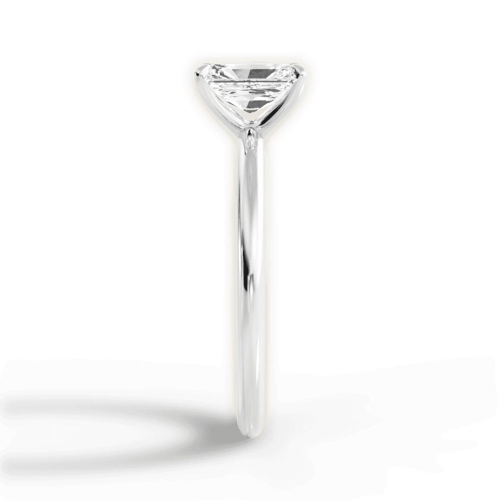 Allison Radiant Cut Lab Grown Diamond 14Kt White Gold Engagement Ring - View 4