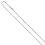 Leslie's Gold Flat Cable Adjustable Chain - 14k White Gold / 18 in / 1.7 mm