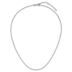 Leslie's Gold Flat Cable Adjustable Chain - 14k White Gold / 18 in / 1.7 mm