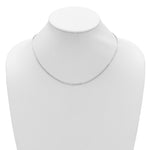 Leslie's Gold Flat Cable Adjustable Chain - 14k White Gold / 18 in / 1.7 mm