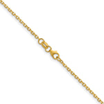 Herco Gold Solid Diamond-Cut Cable Chain - 14k Yellow Gold / 1.7 mm / 16 in