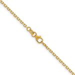 Herco Gold Solid Diamond-Cut Cable Chain - 14k Yellow Gold / 2.1 mm / 16 in