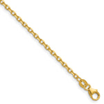 Herco Gold Solid Diamond-Cut Cable Chain - 14k Yellow Gold / 2.3 mm / 16 in