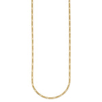Herco Gold Solid Figaro Chain - 2.4 mm / 16 in