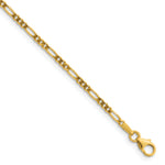 Herco Gold Solid Figaro Chain - 2.4 mm / 16 in