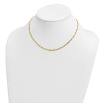 Herco Gold Solid Figaro Chain - 2.4 mm / 16 in