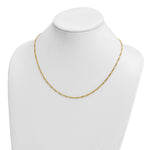 Herco Gold Solid Figaro Chain - 2.4 mm / 20 in