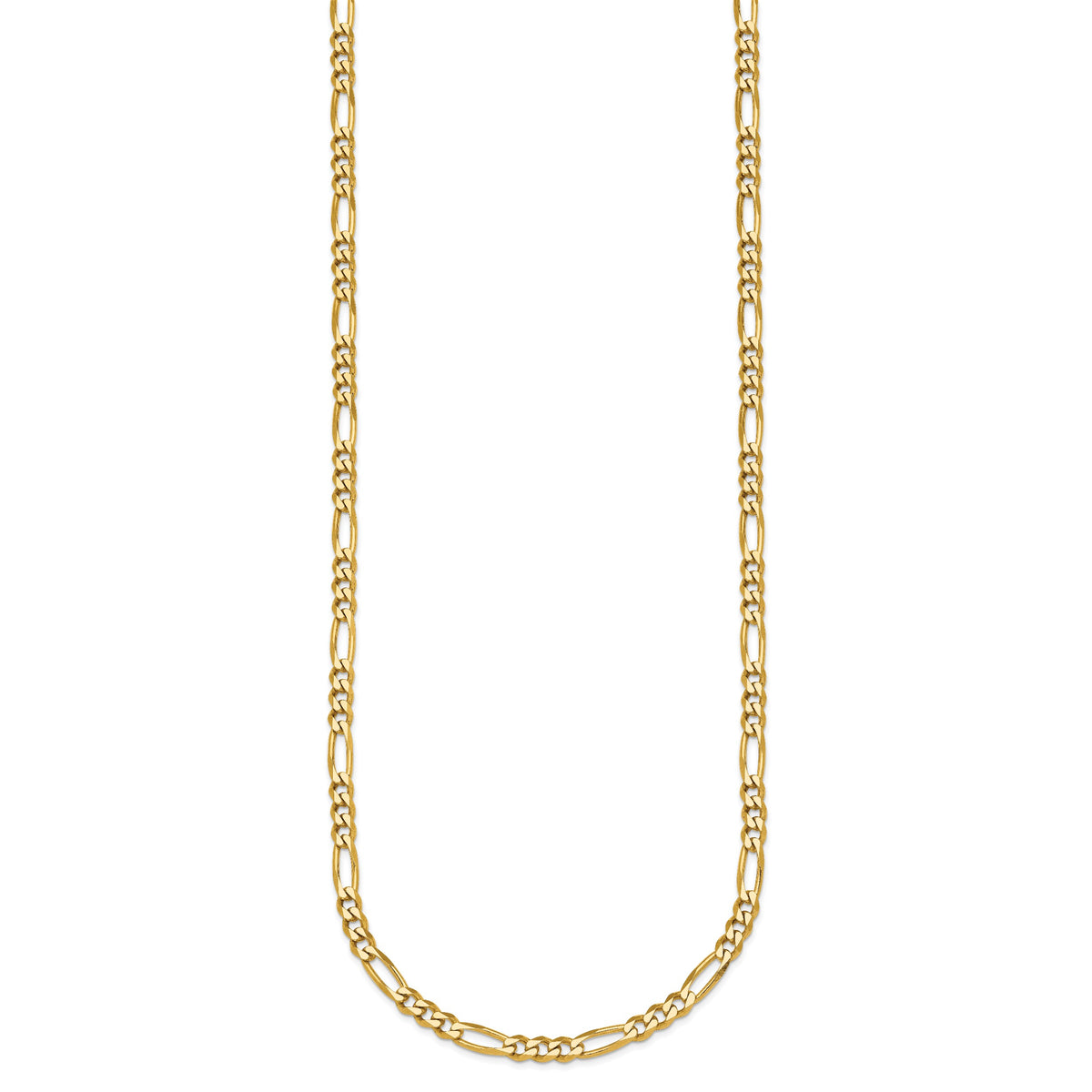 Herco Gold Solid Figaro Chain - 3.5 mm / 18 in