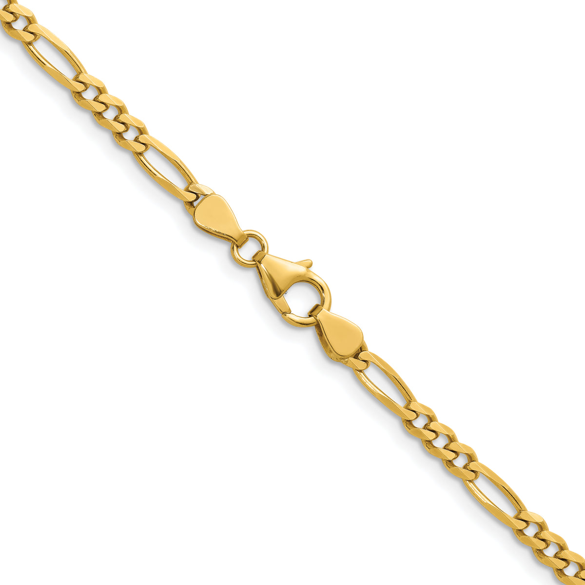 Herco Gold Solid Figaro Chain - 3.5 mm / 18 in