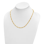 Herco Gold Solid Figaro Chain - 3.5 mm / 20 in