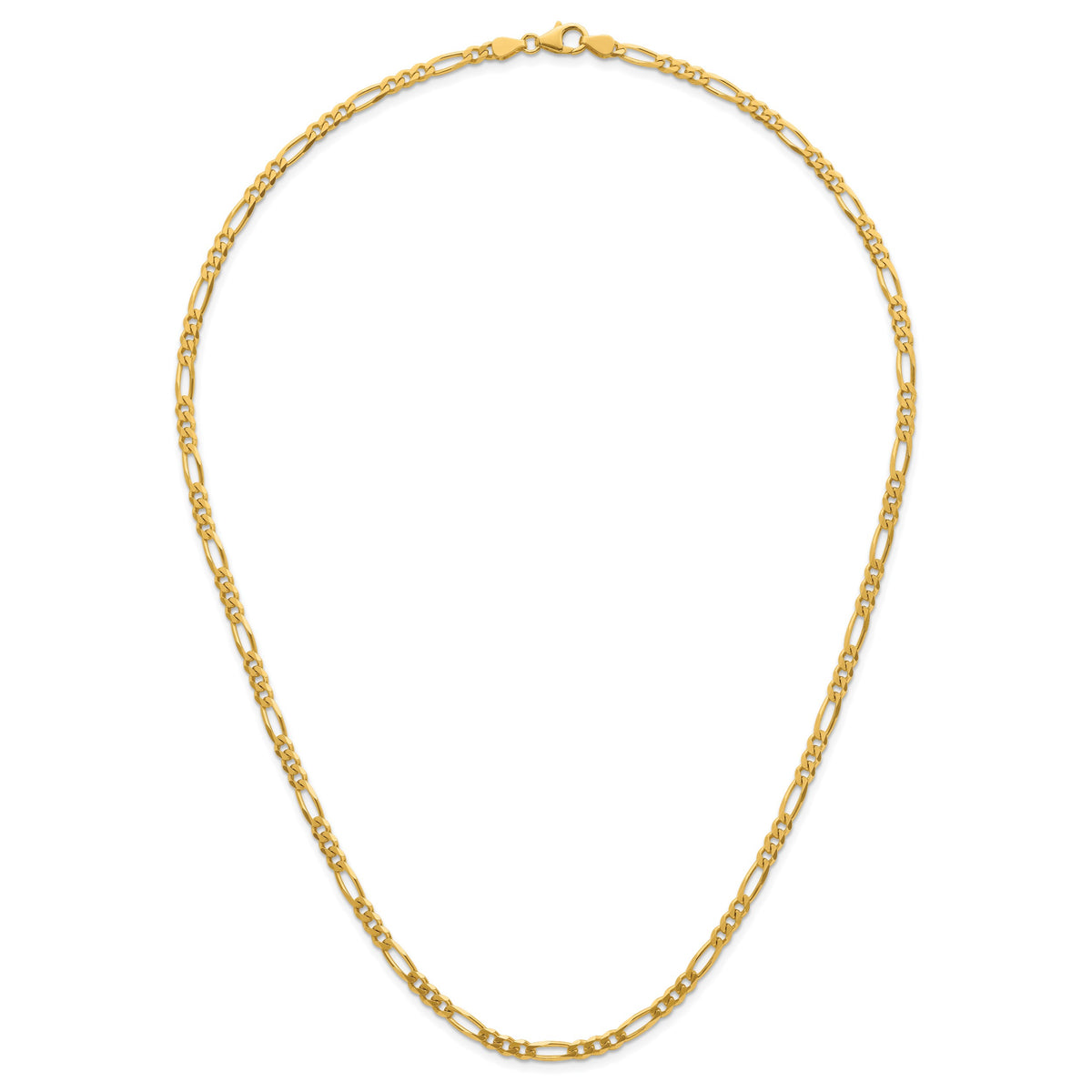 Herco Gold Solid Figaro Chain - 3.5 mm / 20 in