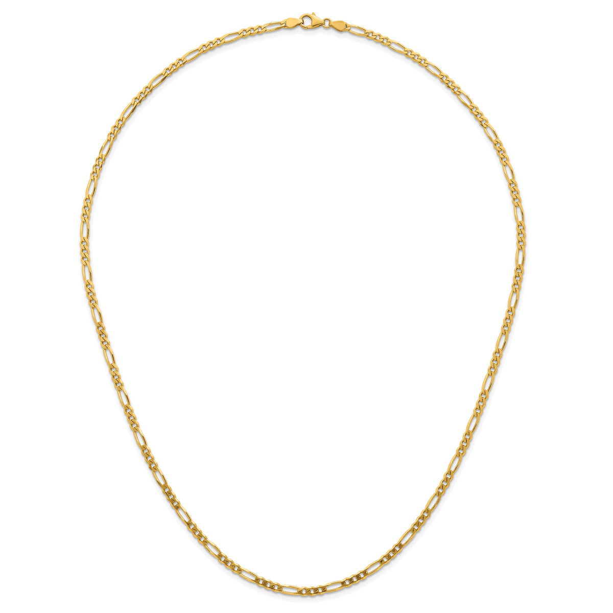 Herco Gold Solid Figaro Chain - 3.5 mm / 24 in