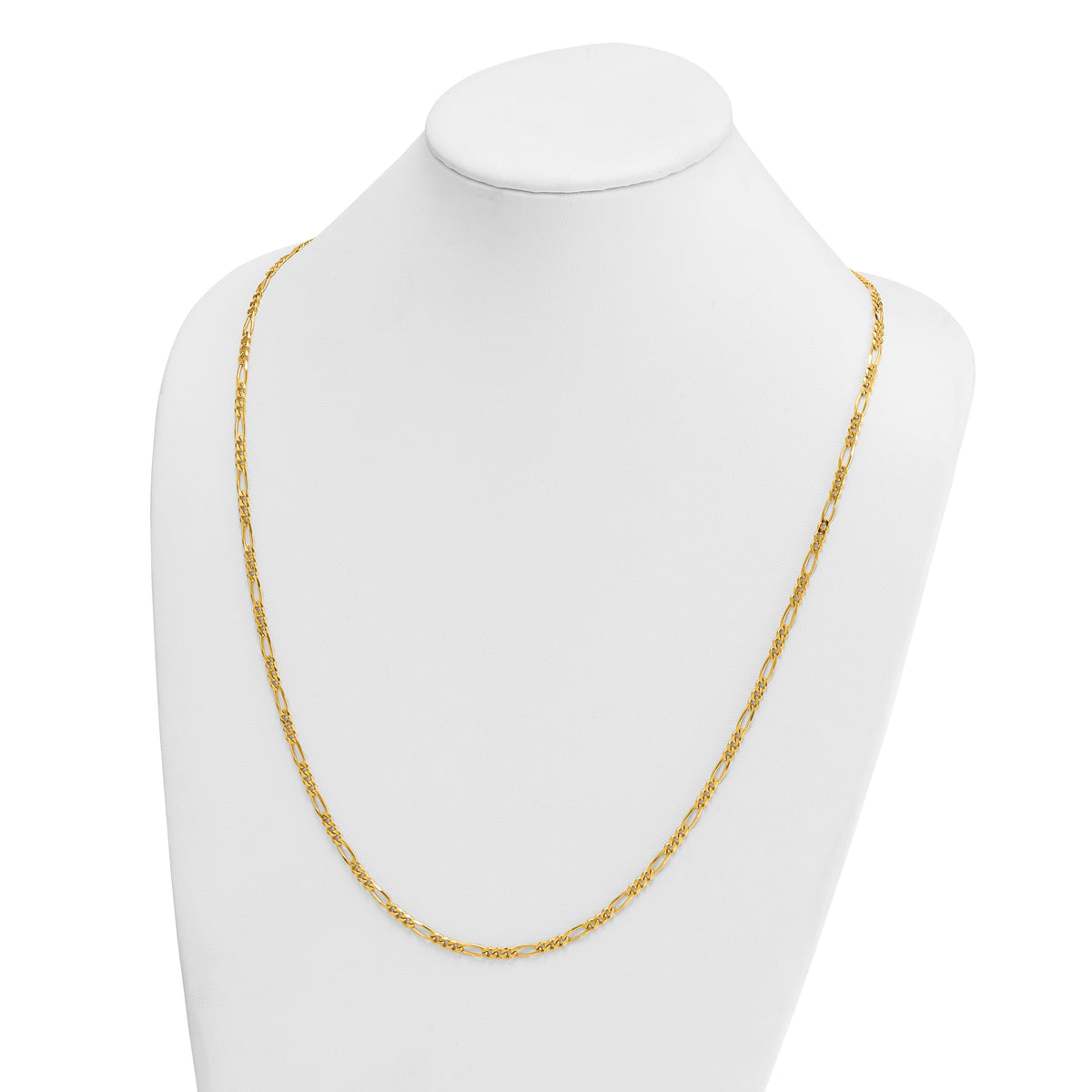 Herco Gold Solid Figaro Chain - 3.5 mm / 30 in