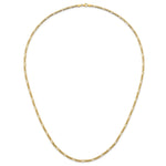 Herco Gold Solid Figaro Chain - 3.5 mm / 30 in