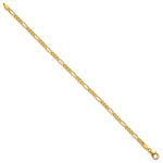 Herco Gold Solid Figaro Chain Bracelet - 3.5 mm