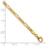Herco Gold Solid Figaro Chain Bracelet - 3.5 mm