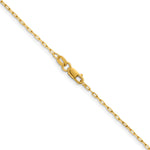 Herco Gold Diamond-Cut Flat Oval Link Chain - 14k Yellow Gold / 1.2 mm / 16 in